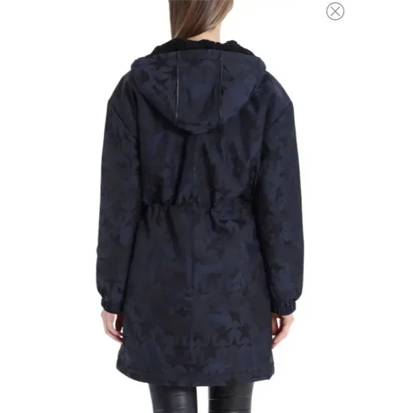 NWT Avec Les Filles Faux Shearling Water Resistant Parka - Small
